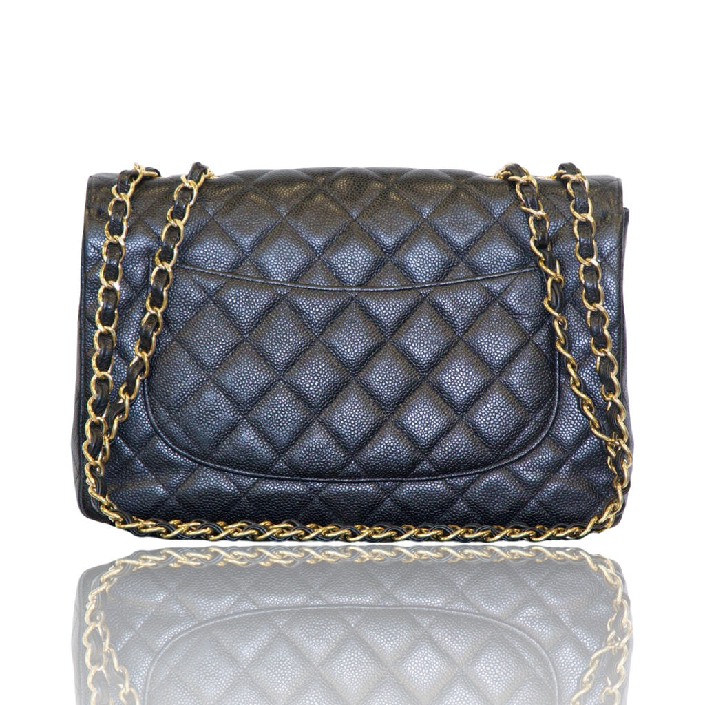 Chanel Black Caviar Large Classic Flap