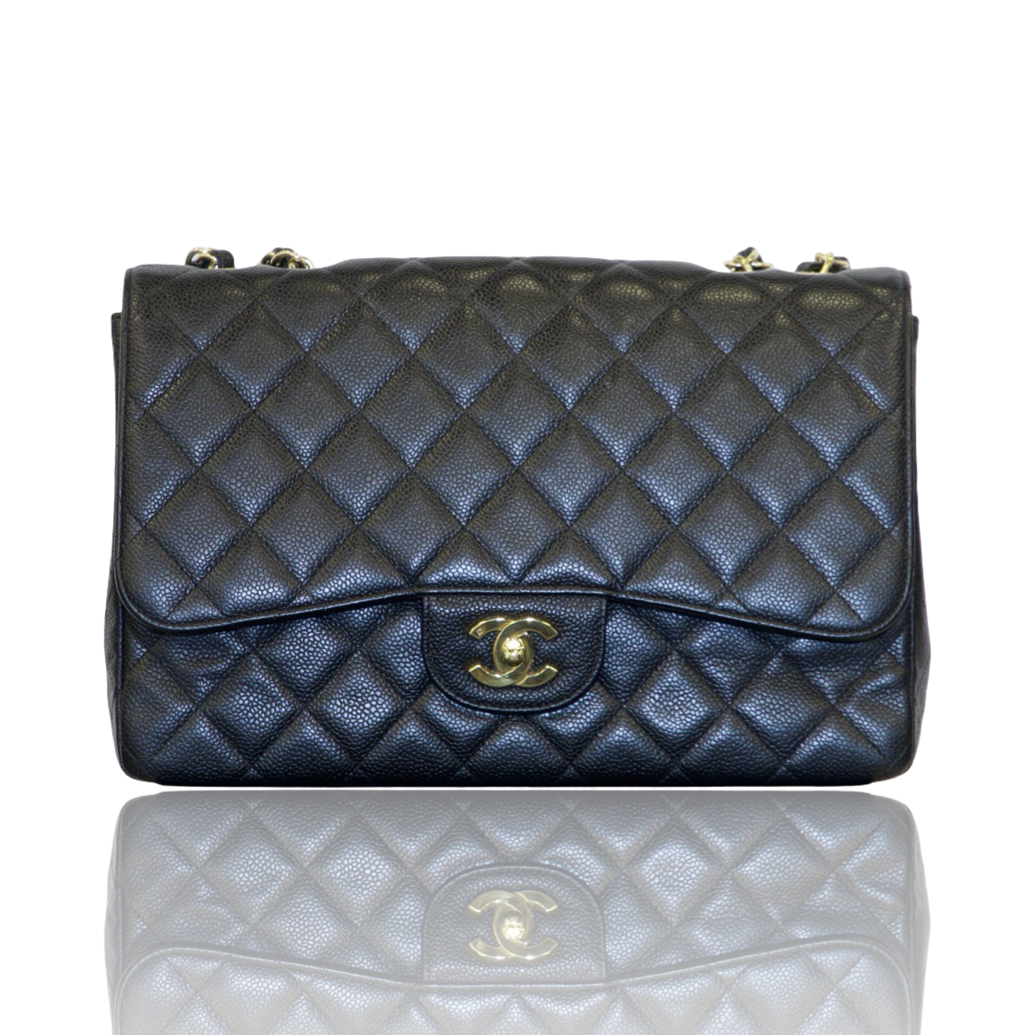 Chanel Black Caviar Large Classic Flap