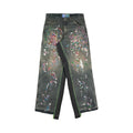 *Better With Age Painter's Hand-Beaded Double Wide Trouser Brown