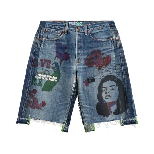 *Better With Age Harrison Triple Wide Denim Shorts