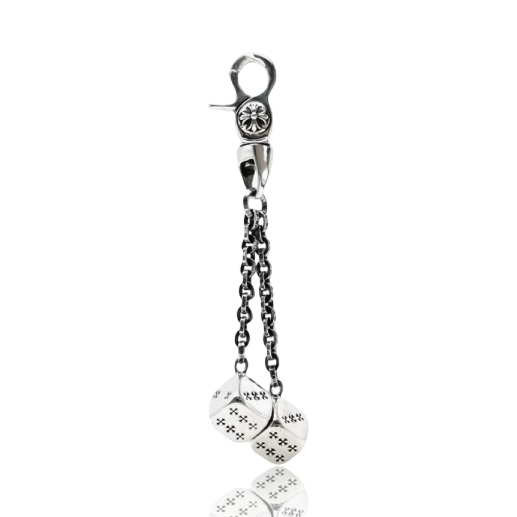 Chrome Hearts Double Dice Keychain