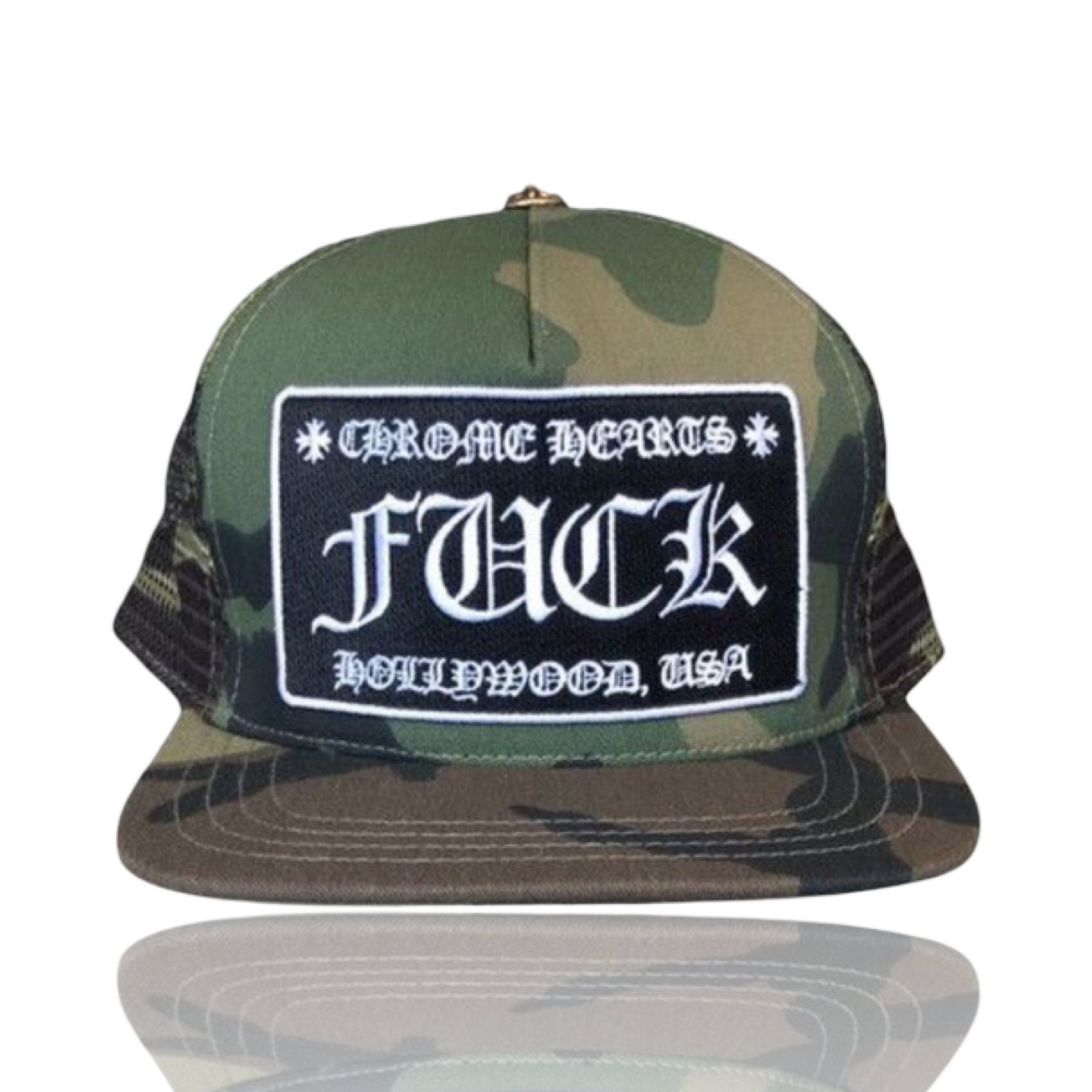 Chrome Hearts Fuck Hollywood Trucker Camo