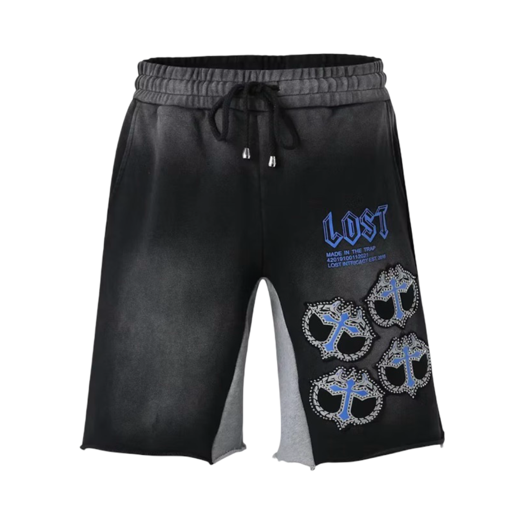 Lost Intricacy Black/Blue MITT Shorts