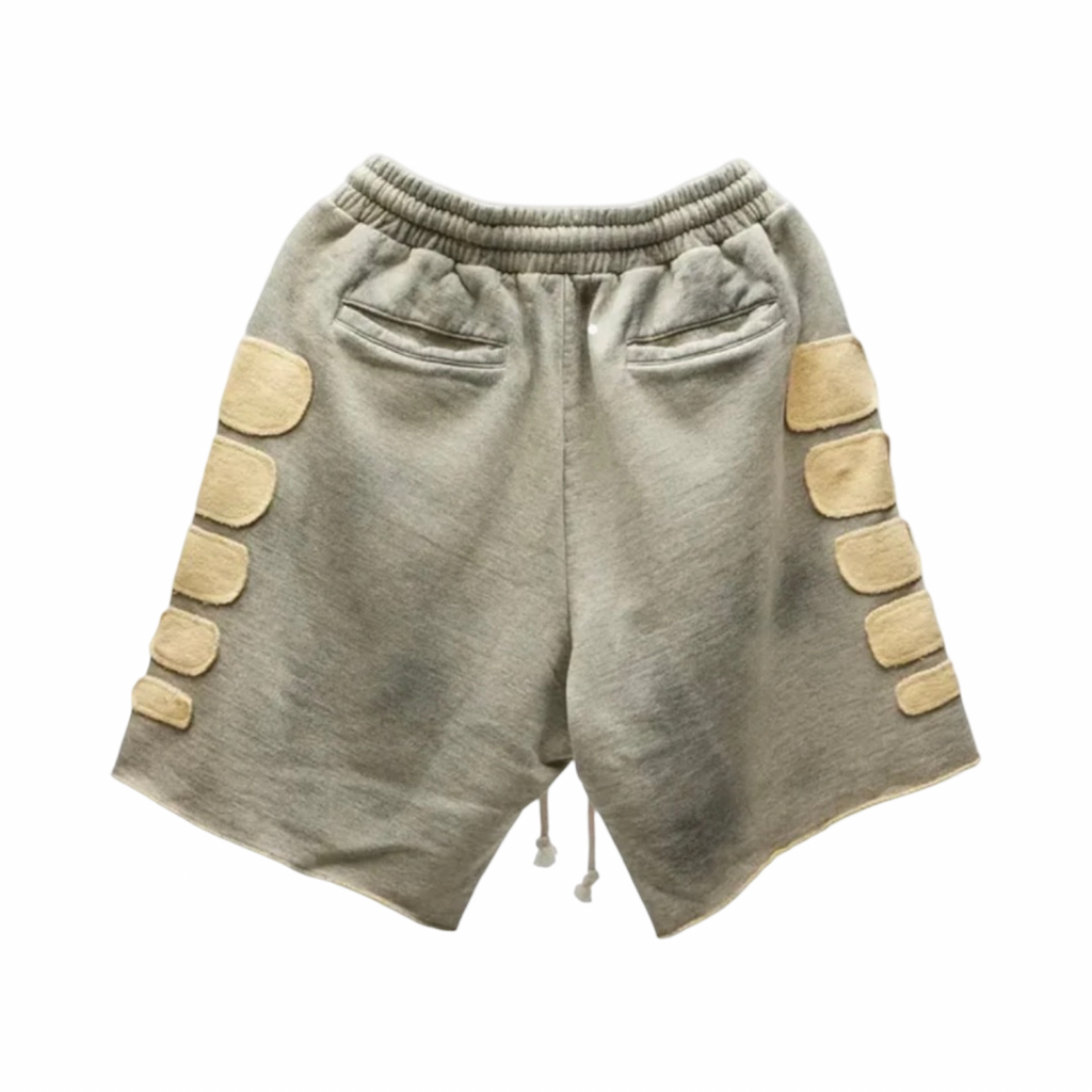 Satoshi Nakamoto Destroyed Patchwork SweatShorts