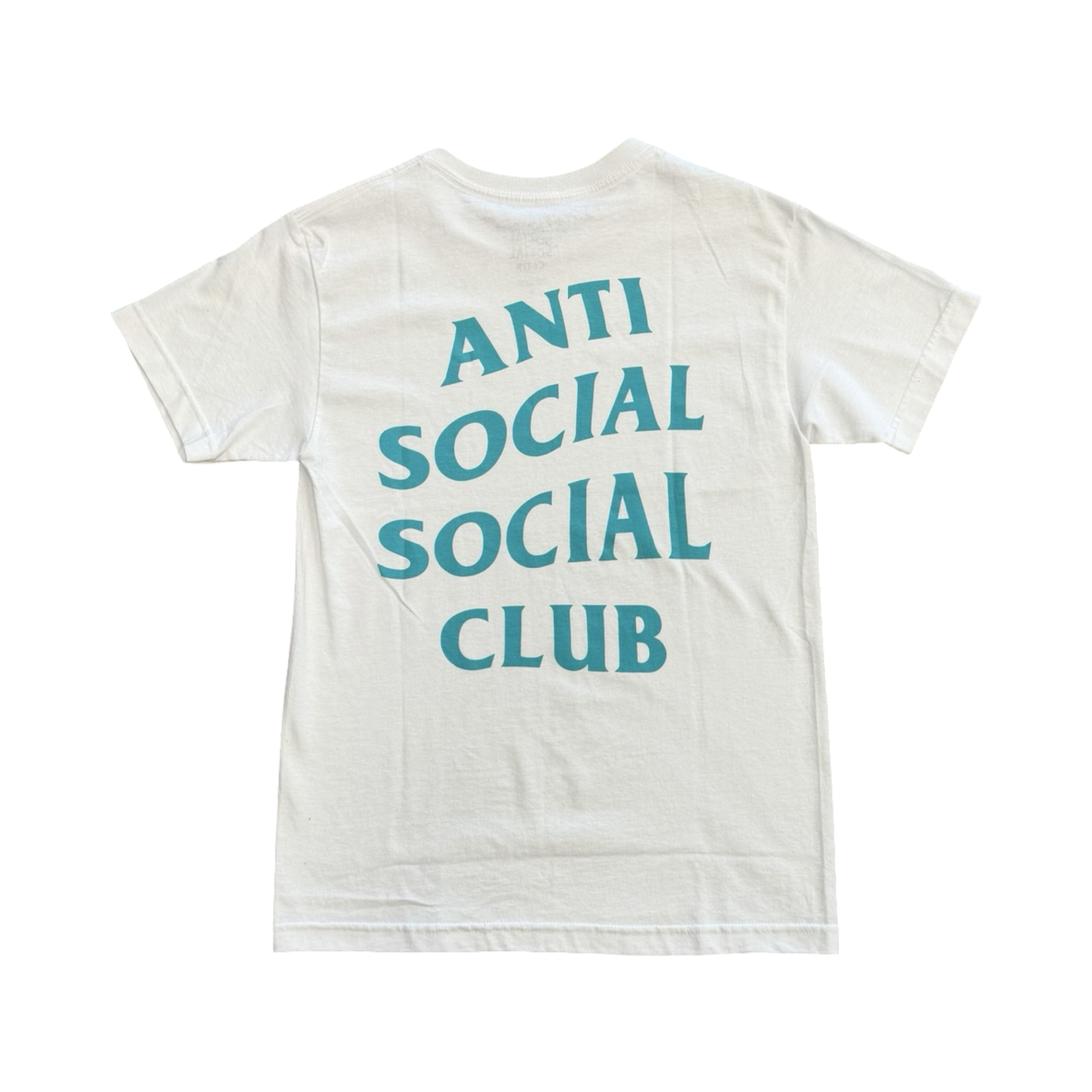 Anti Social Social Club White Tiffany Blue Logo Tee