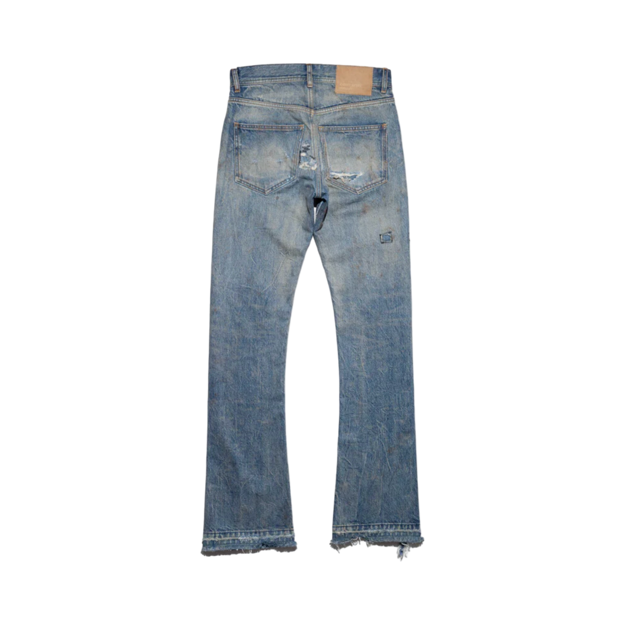 Amiri MX1 Clay Indigo Green Patch Denim