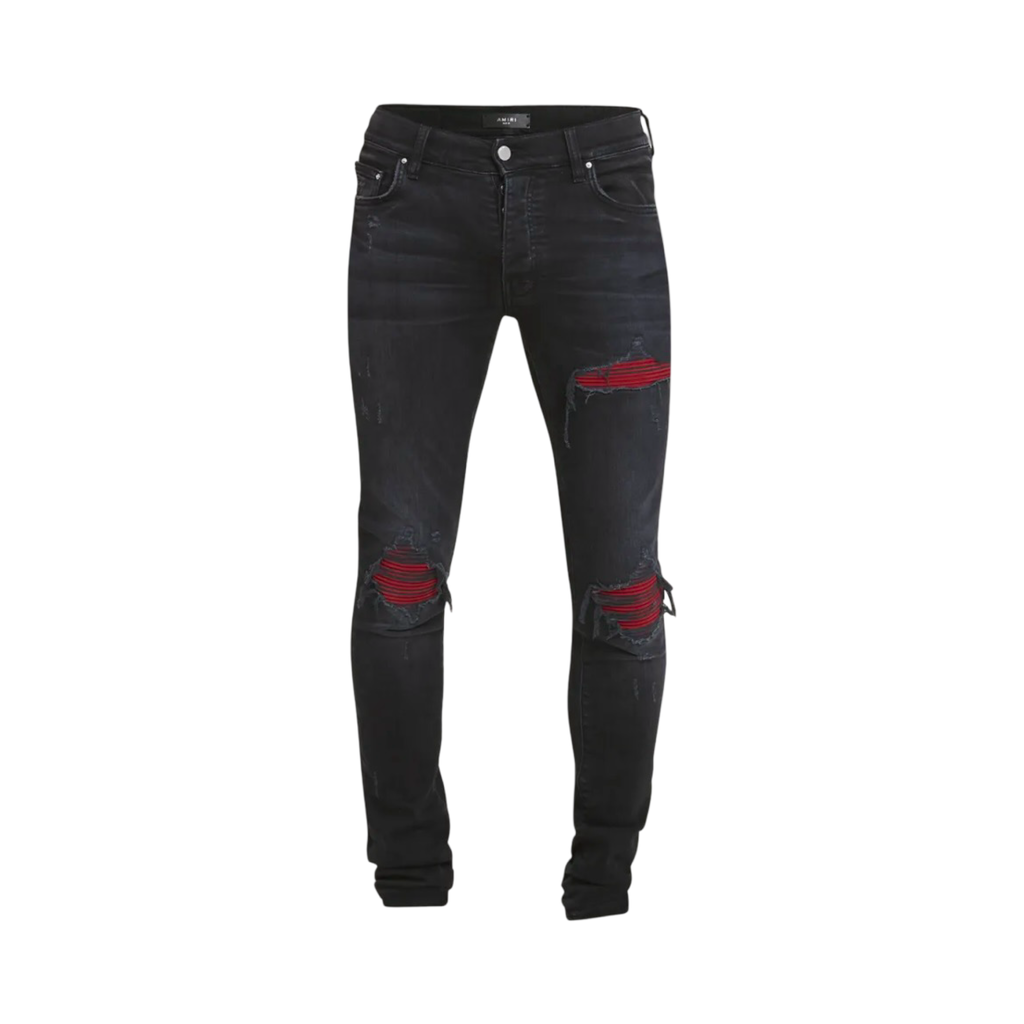 Amiri MX1 Clay Indigo Green Patch Denim