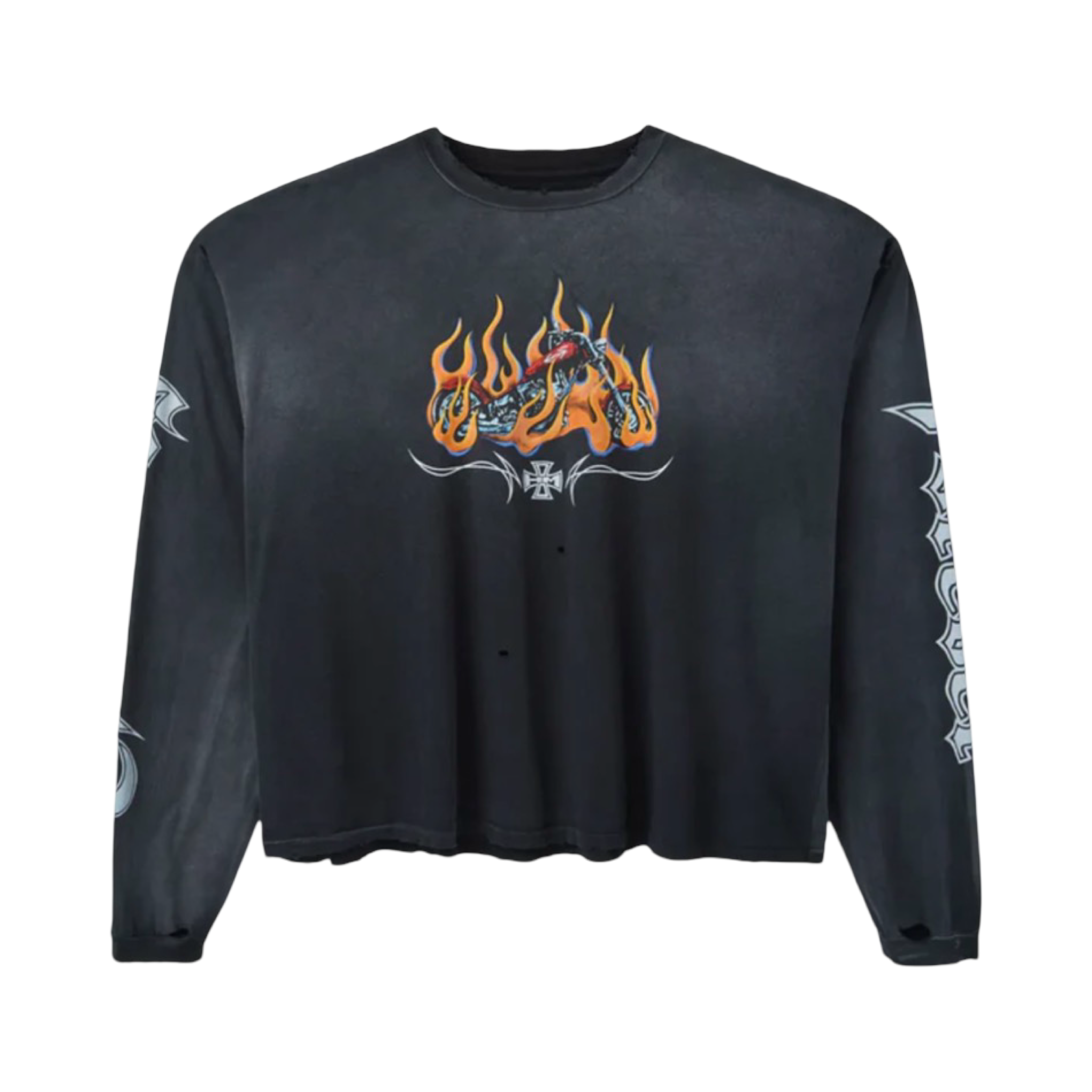 Happy Memories Don't Die Ghost Rider LongsSleeve Shirt Black