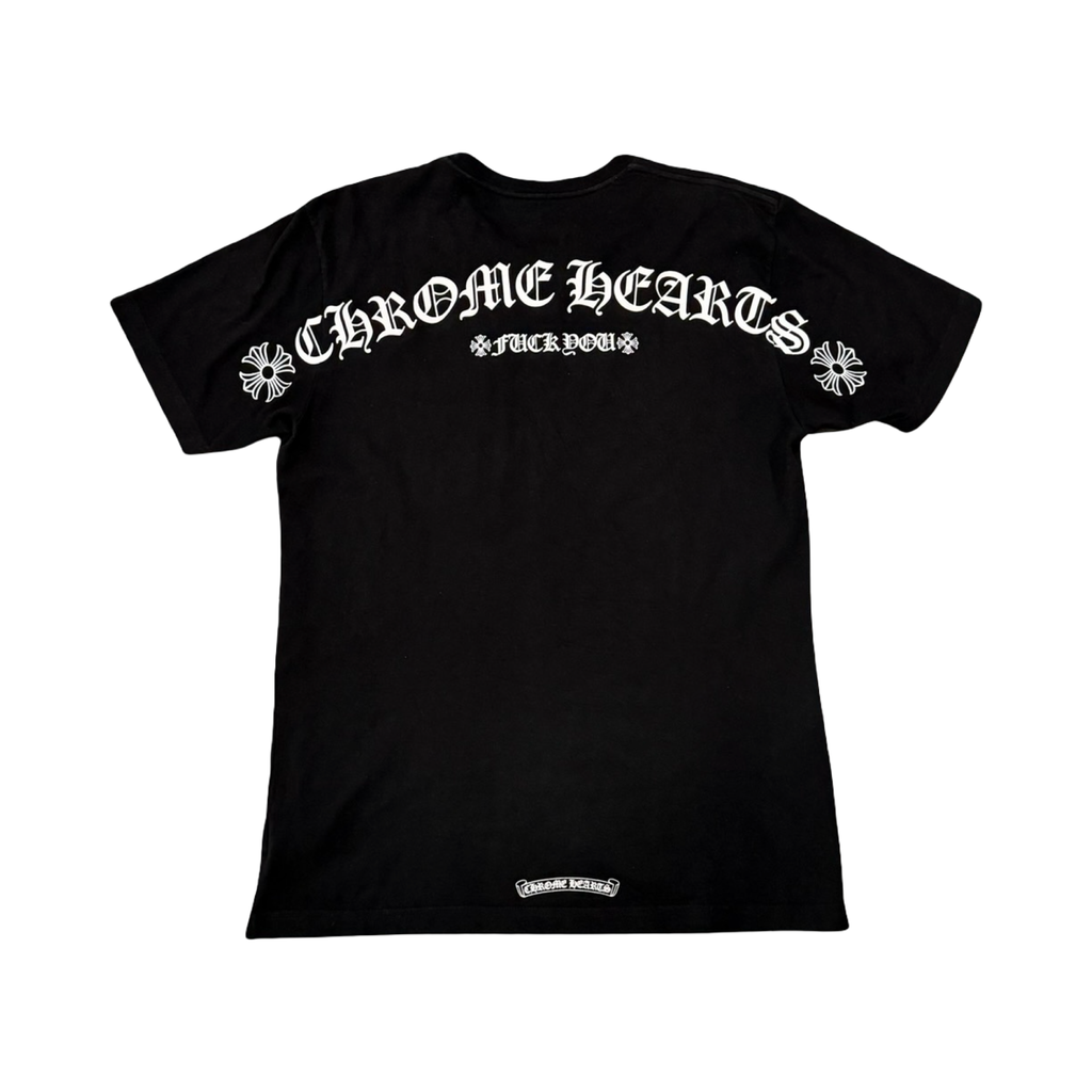 Chrome Hearts Fuck You Shoulder Logo Tee Black