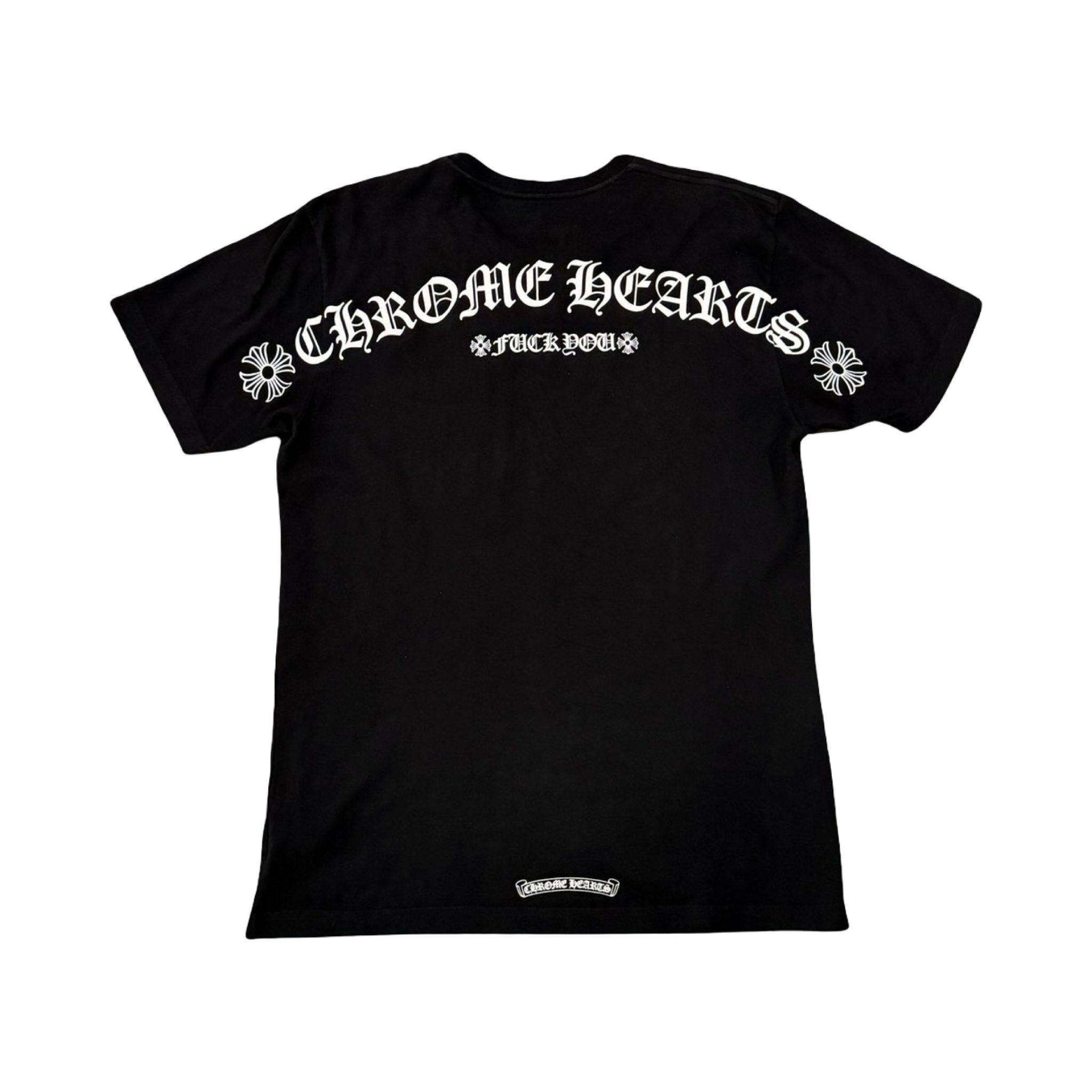 Chrome Hearts Fuck You Shoulder Logo Tee Black