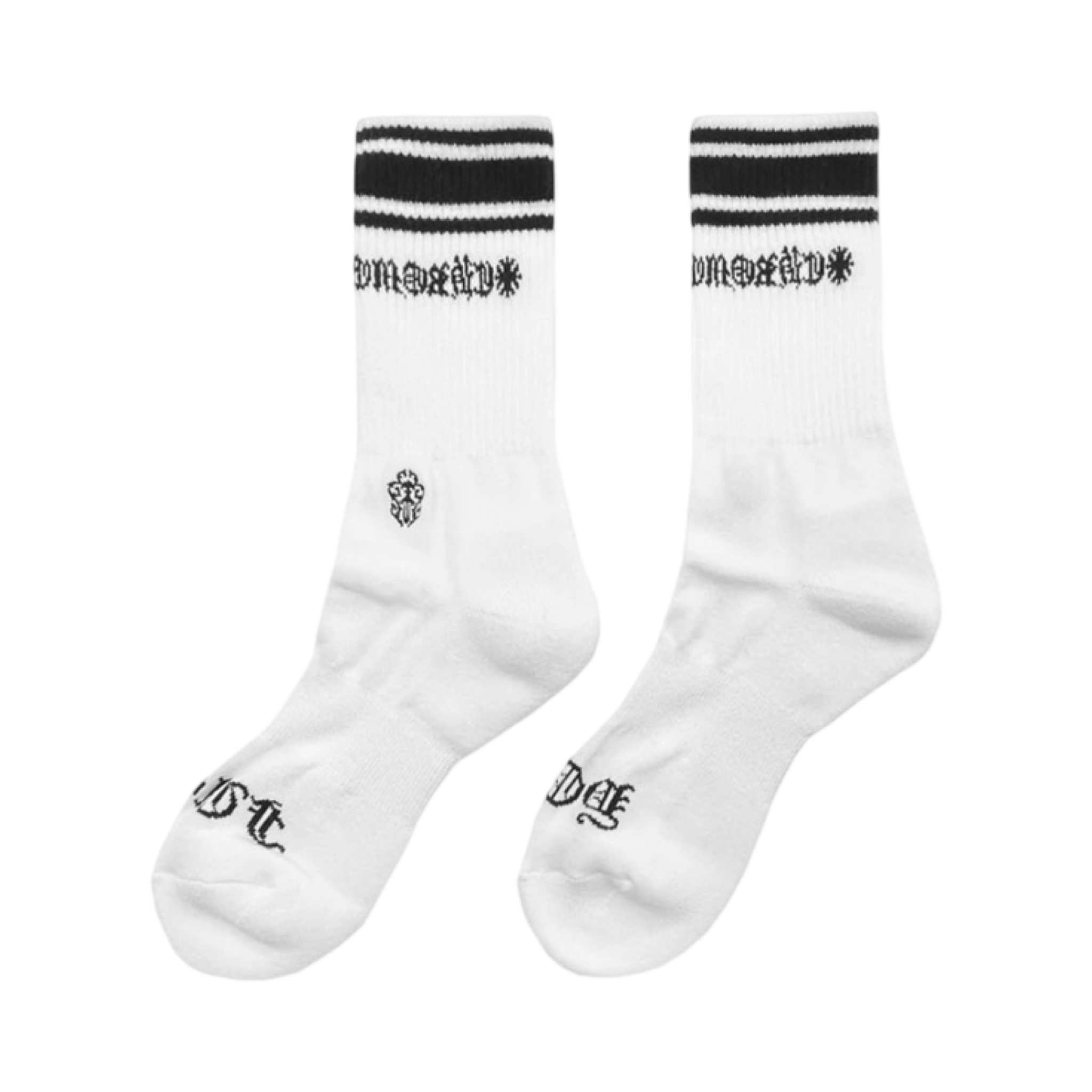 Chrome Hearts Sport Socks White/Black