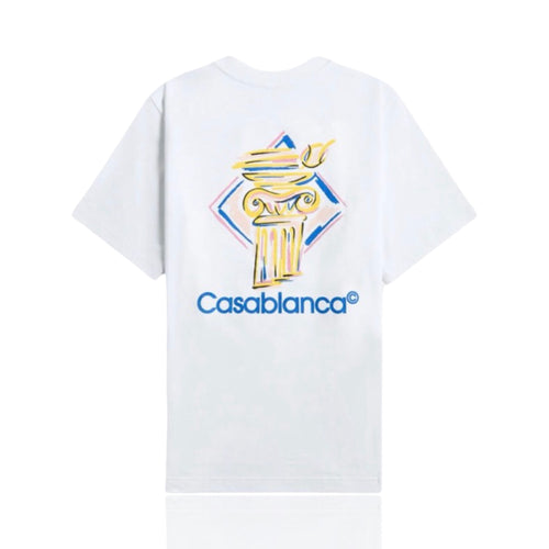 Casablanca Diamond Column Printed Tee