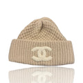 Channel CC Cashmere Beanie Neutral