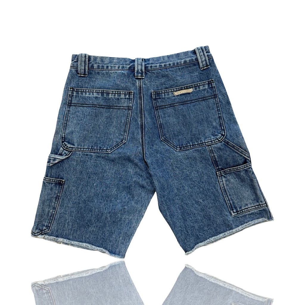 Chrome Hearts Double Knee Carpenter Denim Shorts Blue