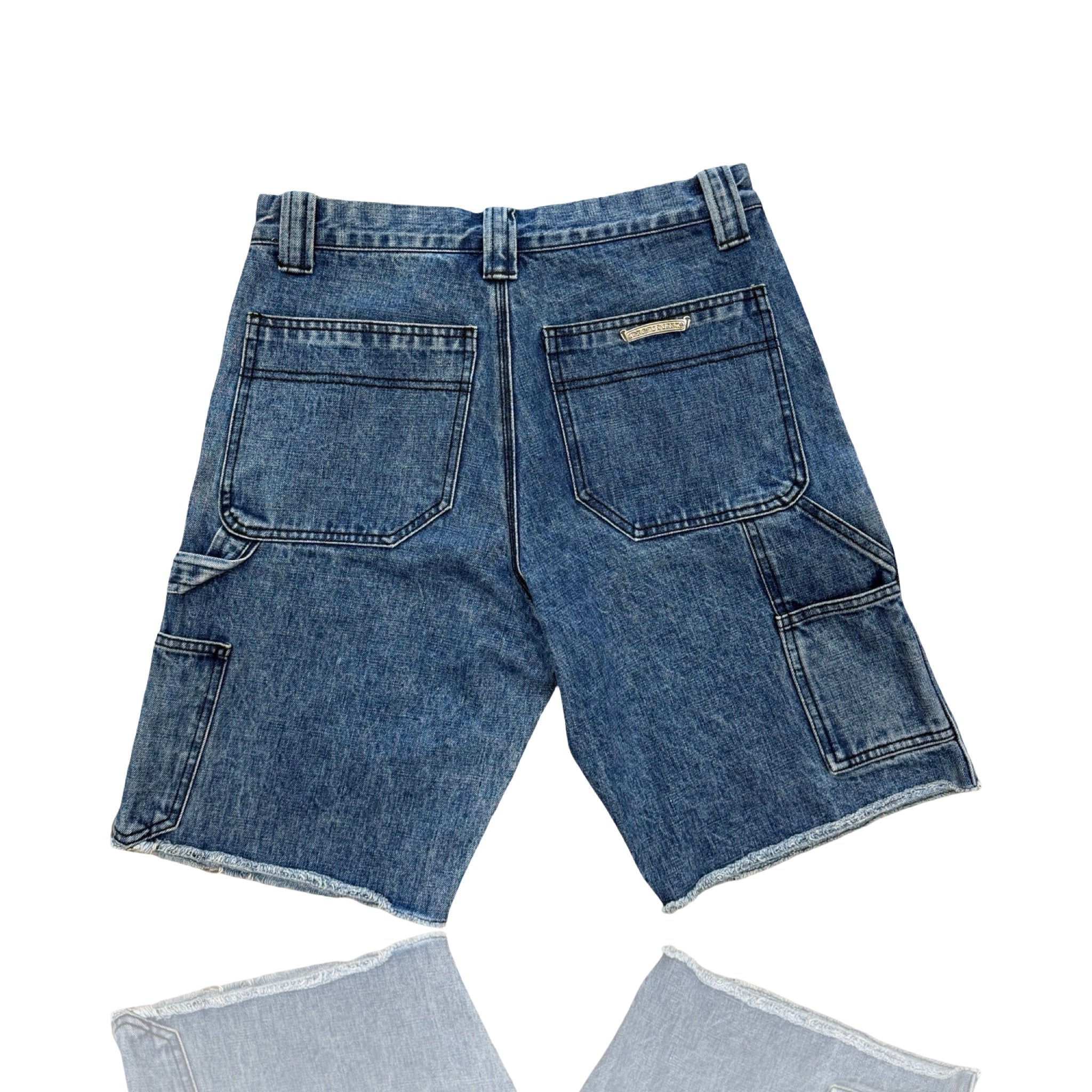 Chrome Hearts Double Knee Carpenter Denim Shorts Blue
