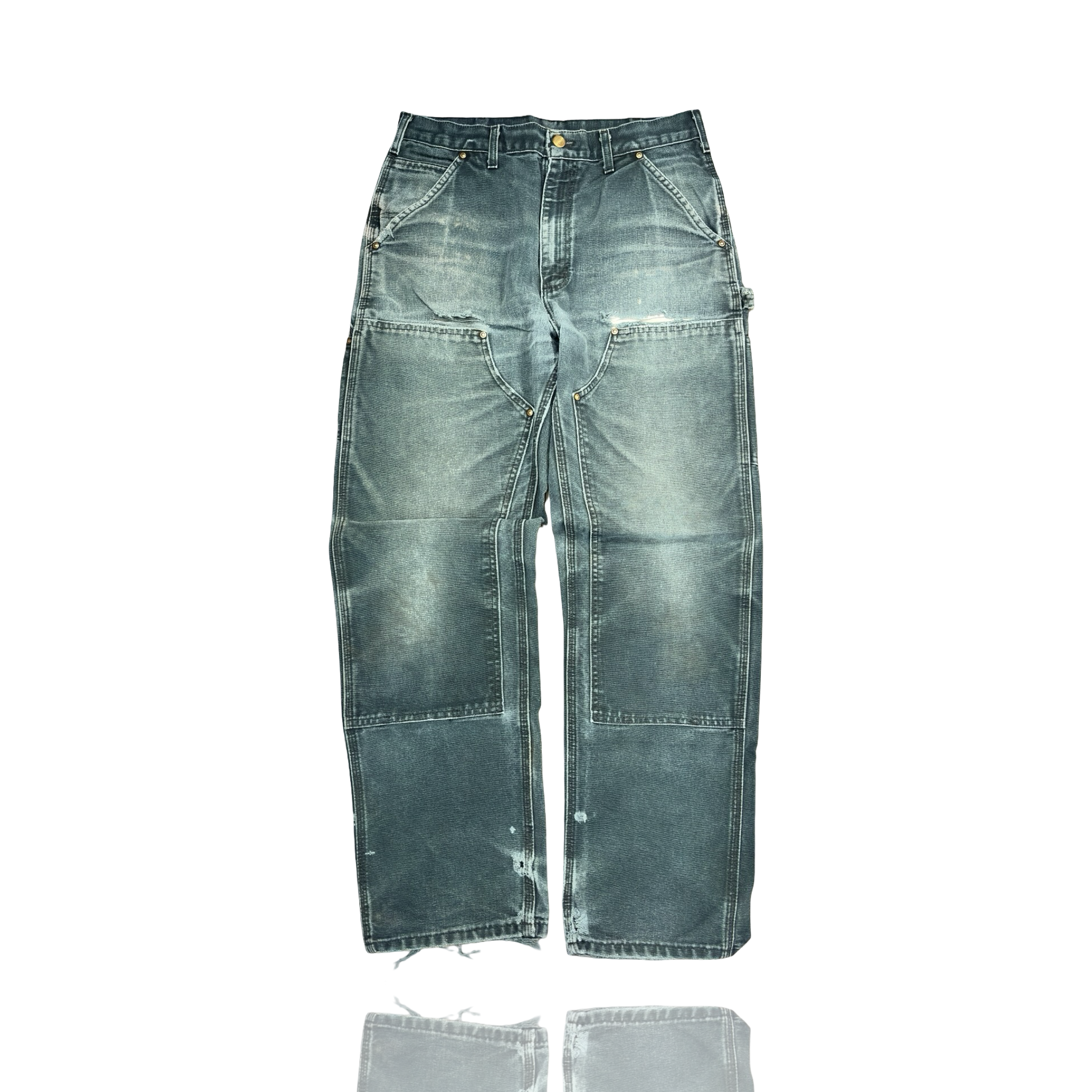 Carhartt Thrashed Double Knee Pants Navy #2