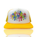 Chrome Hearts Multicolor Cemetery Cross Trucker Yellow