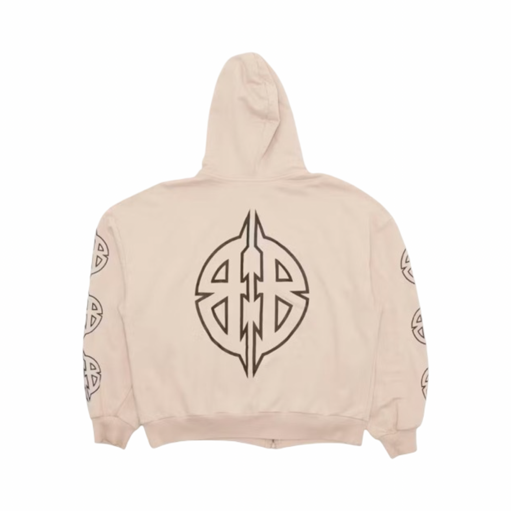 Balenciaga Metal BB Stencil Zip Up