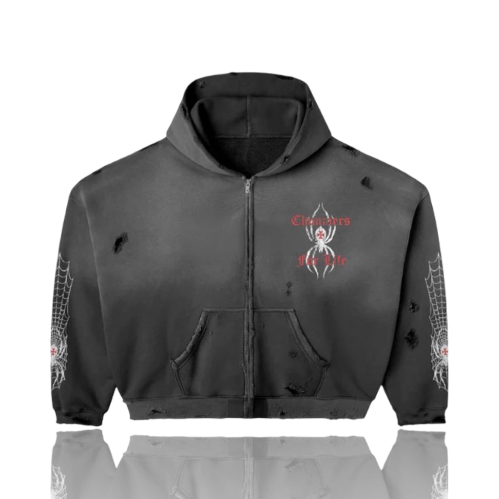 Happy Memories Don't Die Black Widow Zip Black