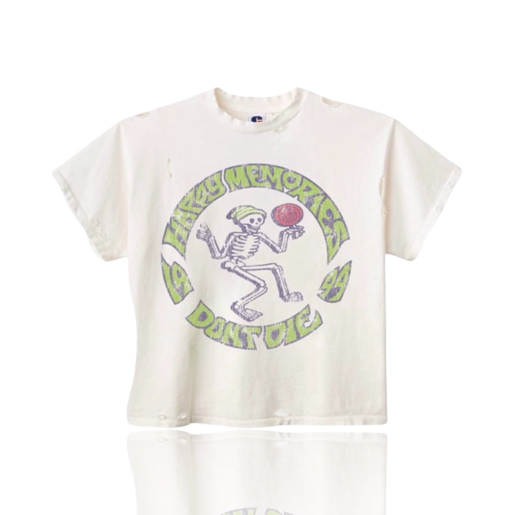 Happy Memories Don't Die Palooza Tee White