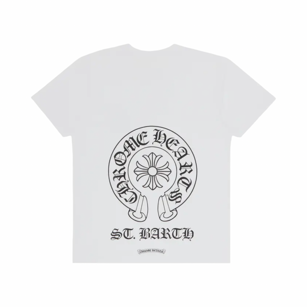 Chrome Hearts St. Barths Exclusive Horseshoe Logo Tee White