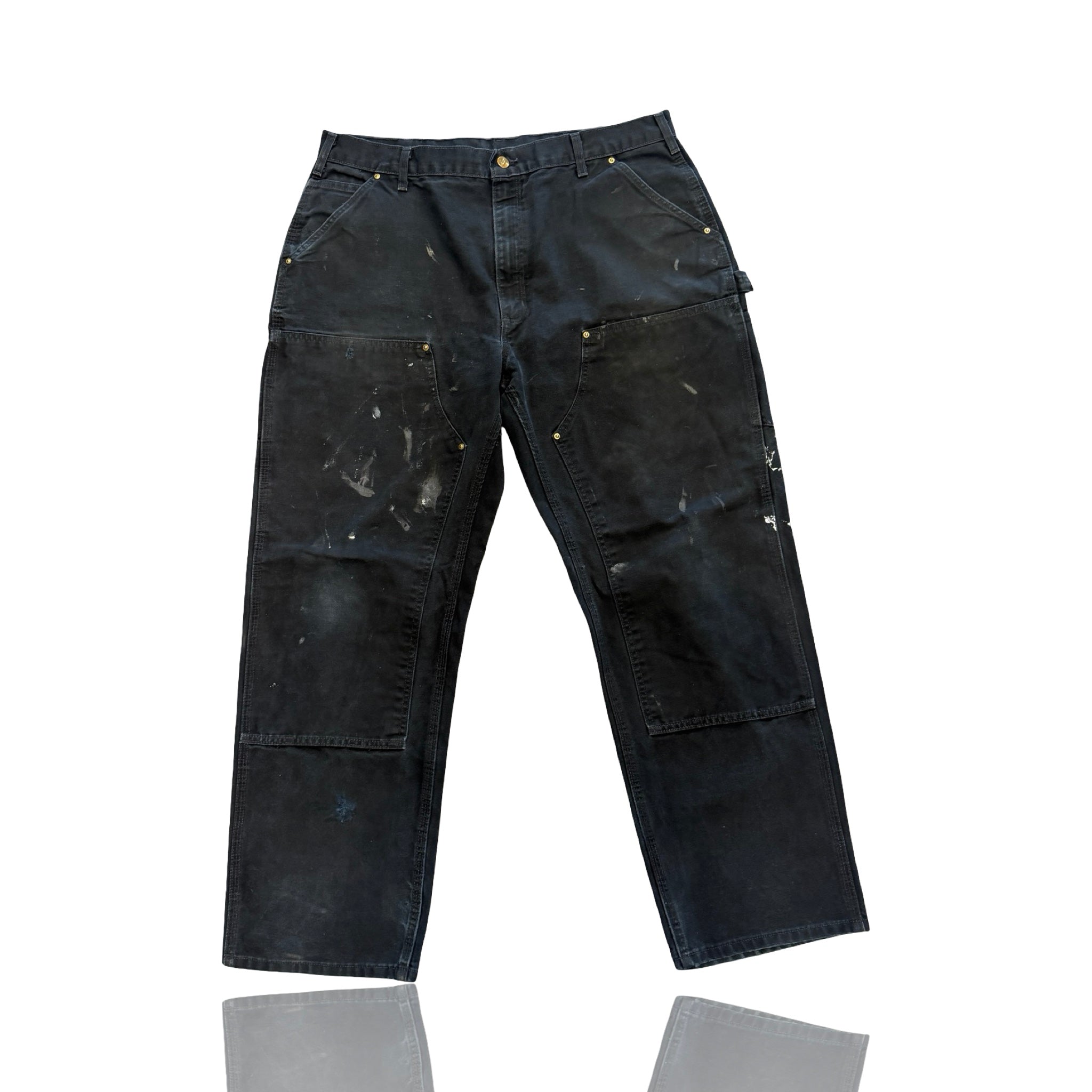 Carhartt Vintage Carhartt Double Knee Faded Thrashed Black