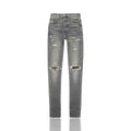 Amiri Leather MX1 Grey Camo Jeans