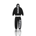 Supreme Satin Applique Set Black