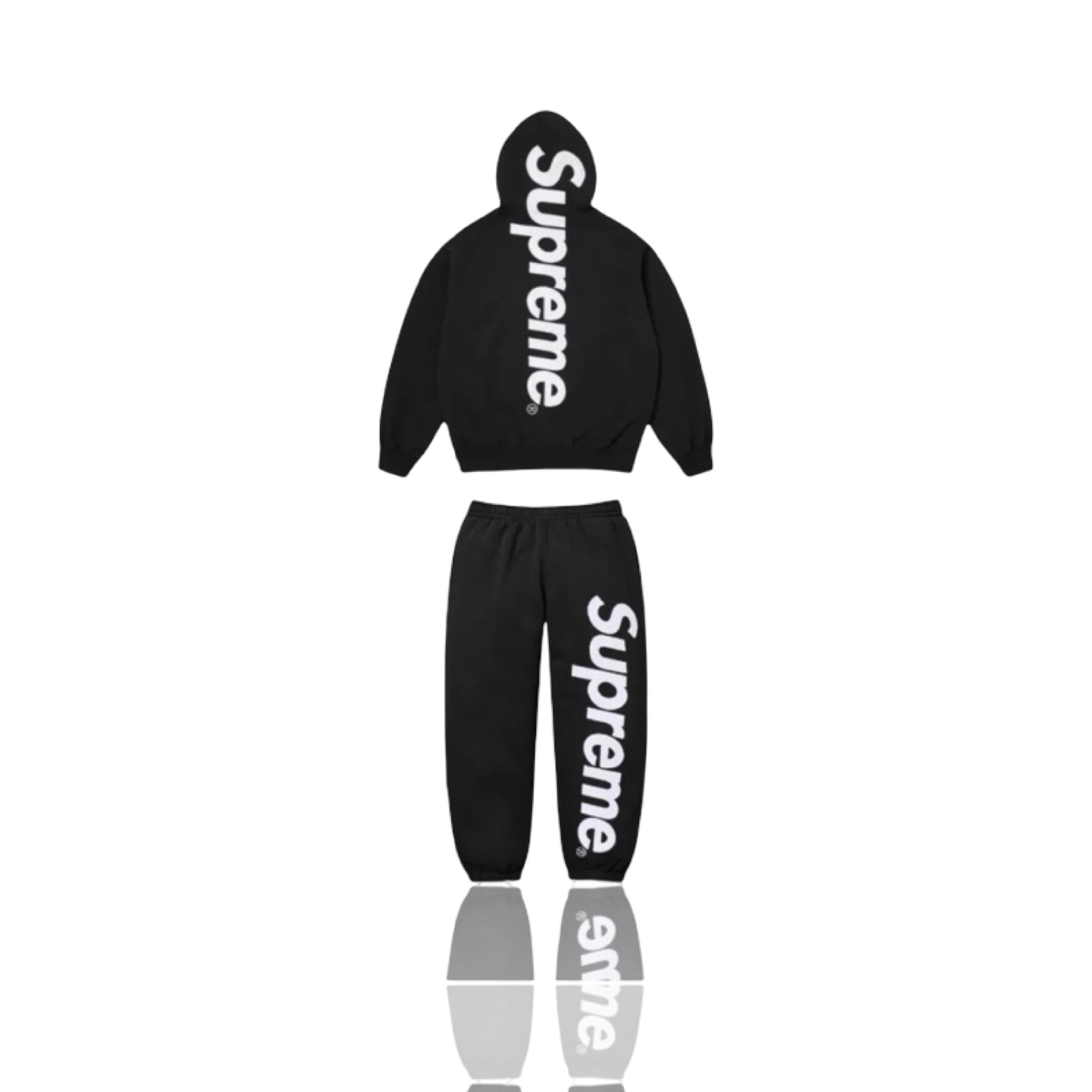 Supreme Satin Applique Set Black