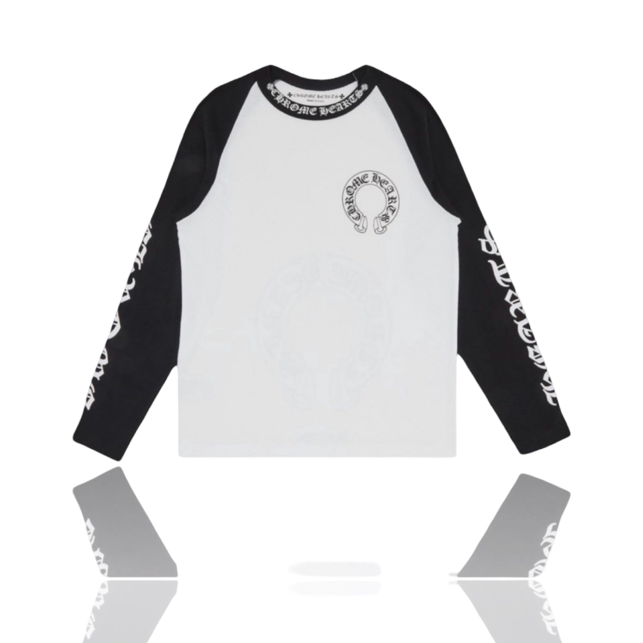 Chrome Hearts Baseball Longsleeve Black/White