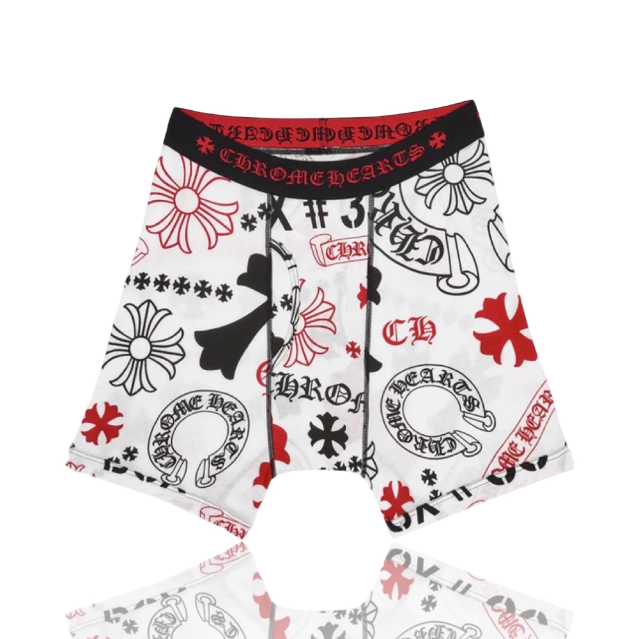 Chrome Hearts Boxer Brief Stencil White