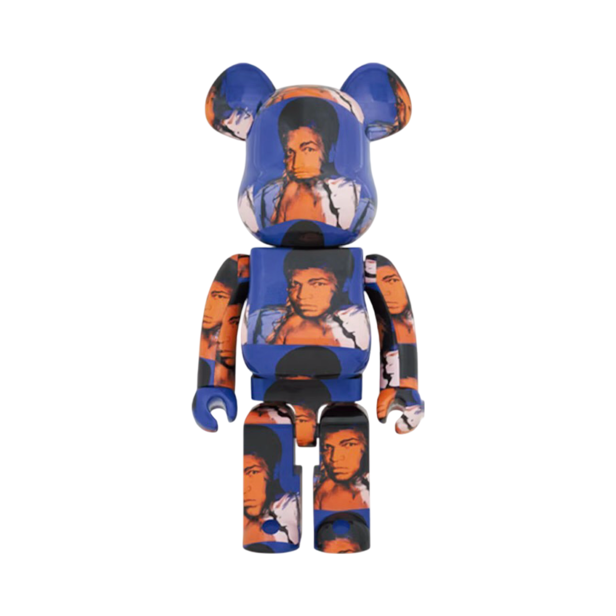 Bearbrick Andy Warhol's Muhammad Ali 1000% Blue