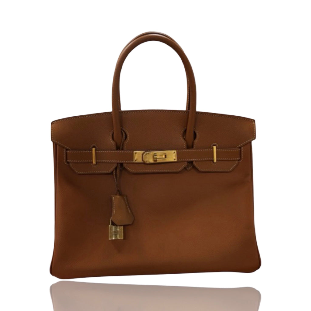 Hermes Birkin 30  Epsom  Courchevel Gold Hardware Gold Hardware