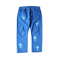 Chrome Hearts Levi's 501 London Exclusive Blue Dyed Cross Patch Jeans
