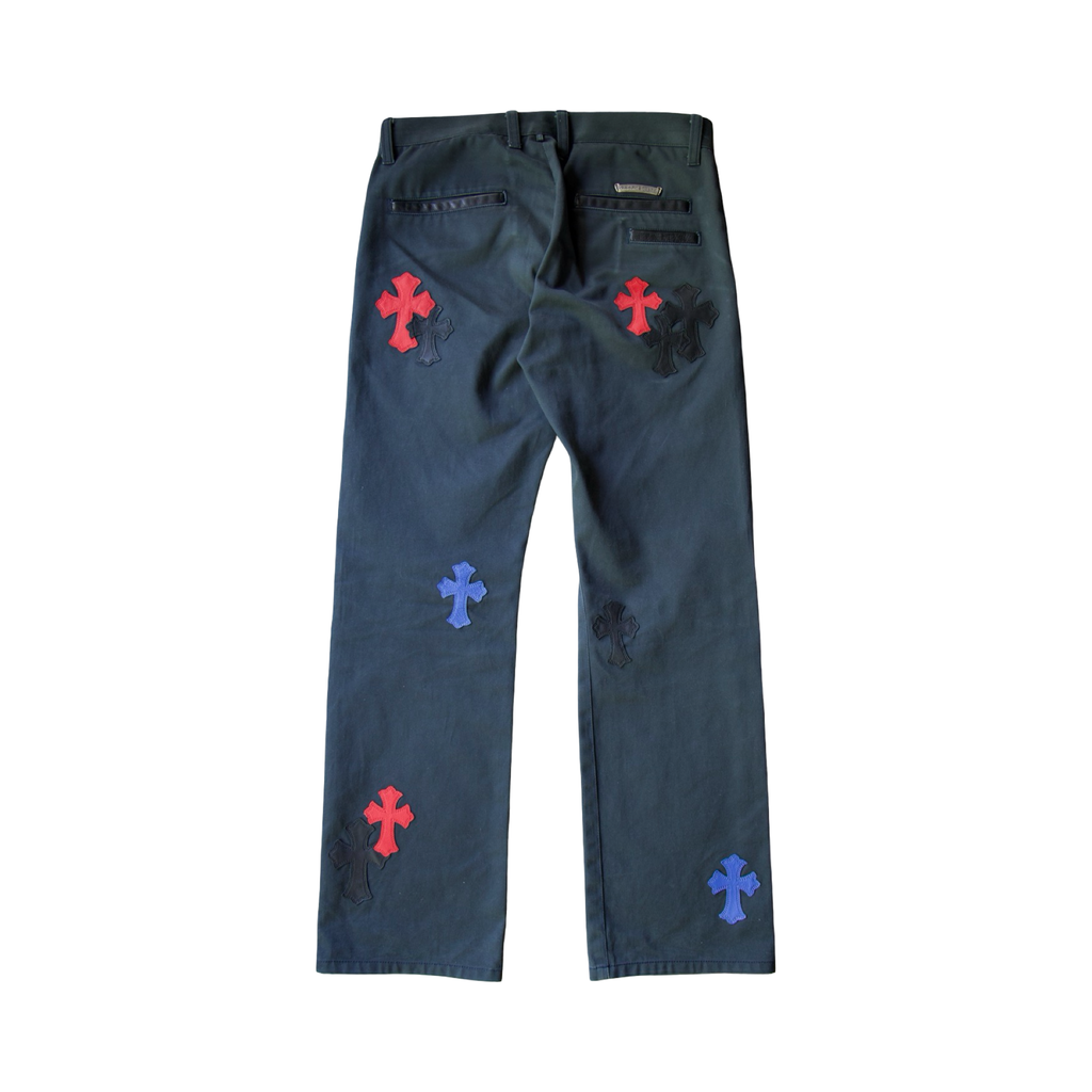 Chrome Hearts Multicolor Cross Patch Chino Pants