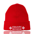 Chrome Hearts Red White Watch Cap Beanie