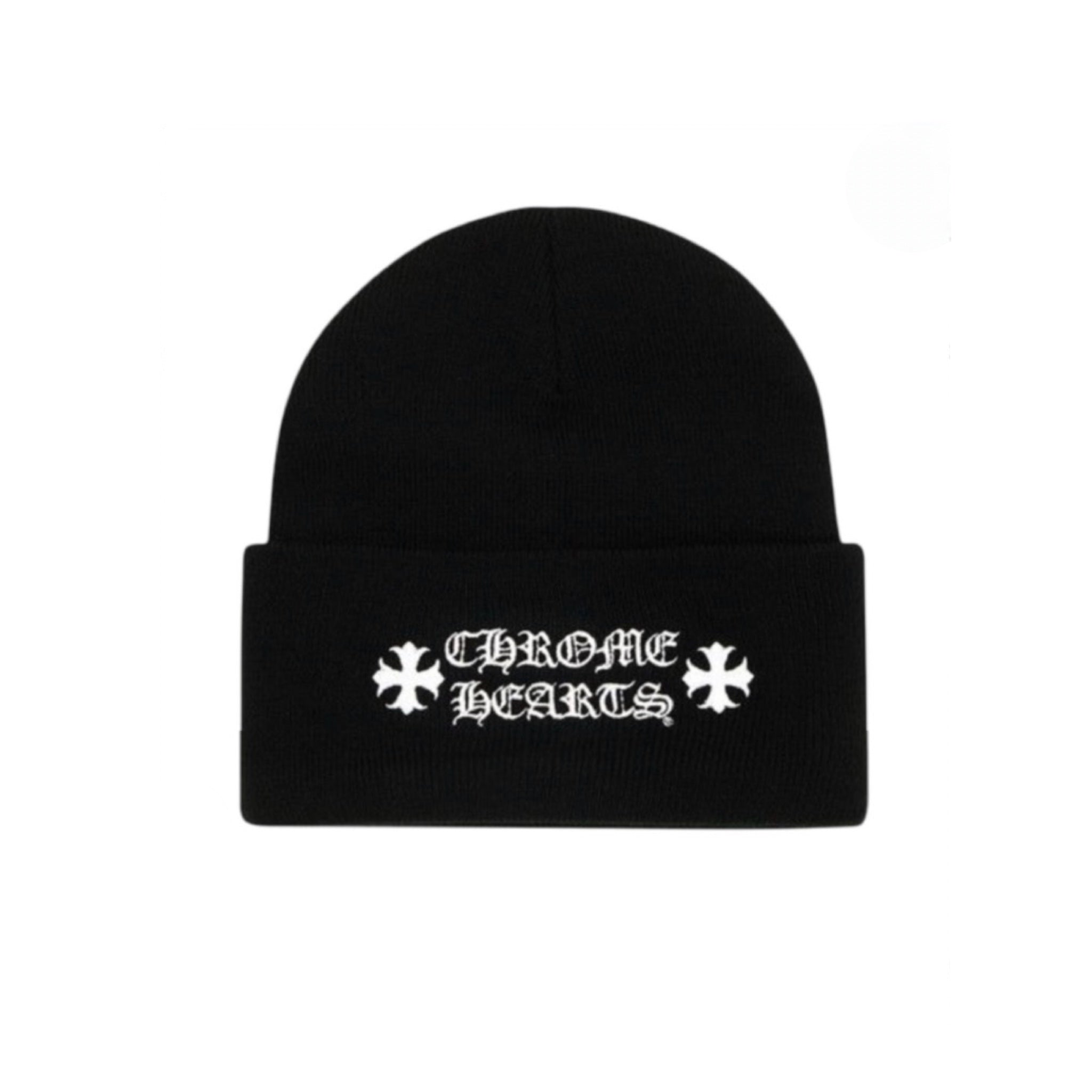 Chrome Hearts Black/White Watch Cap Beanie