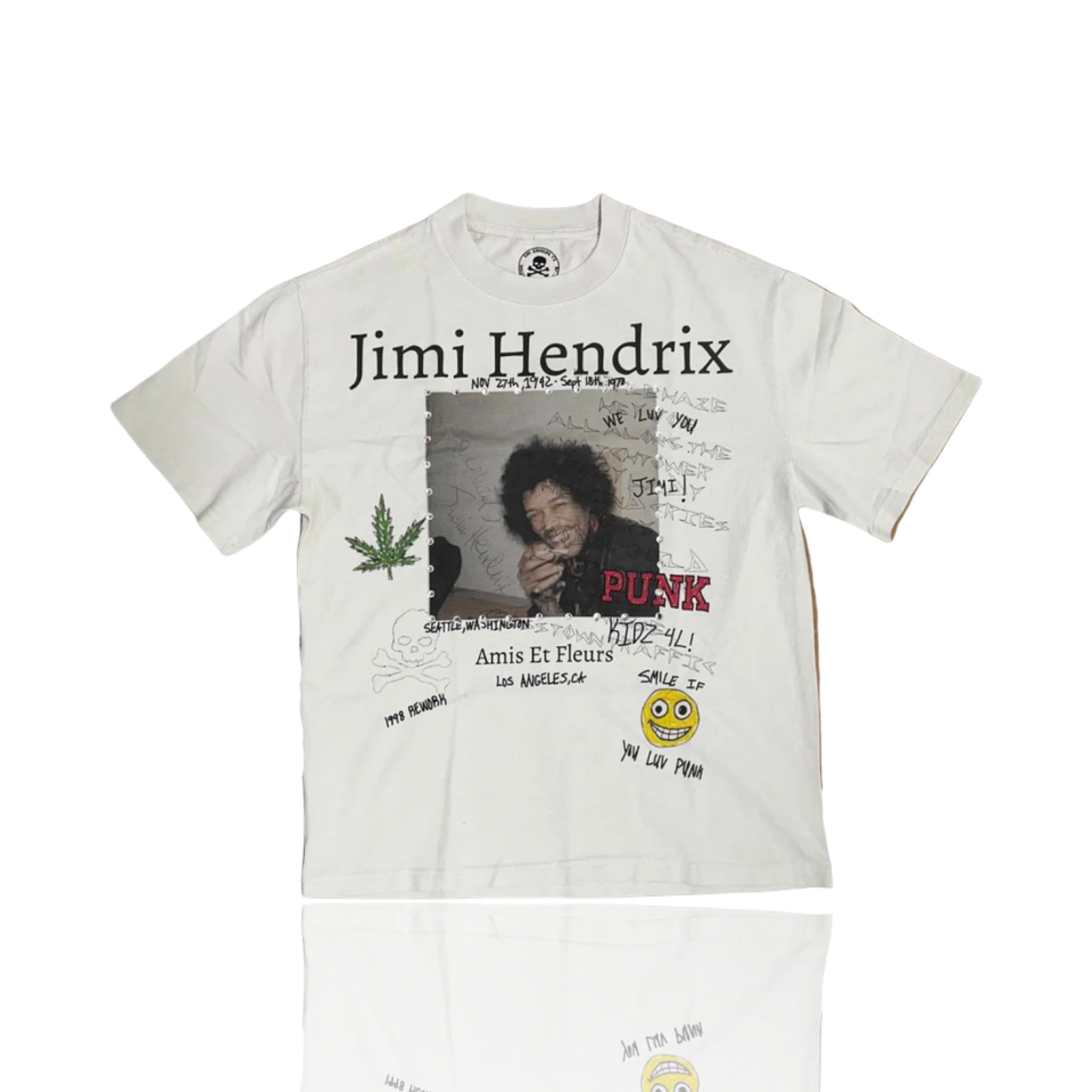 Amis Et Fleurs Jimi Hendrix Tee