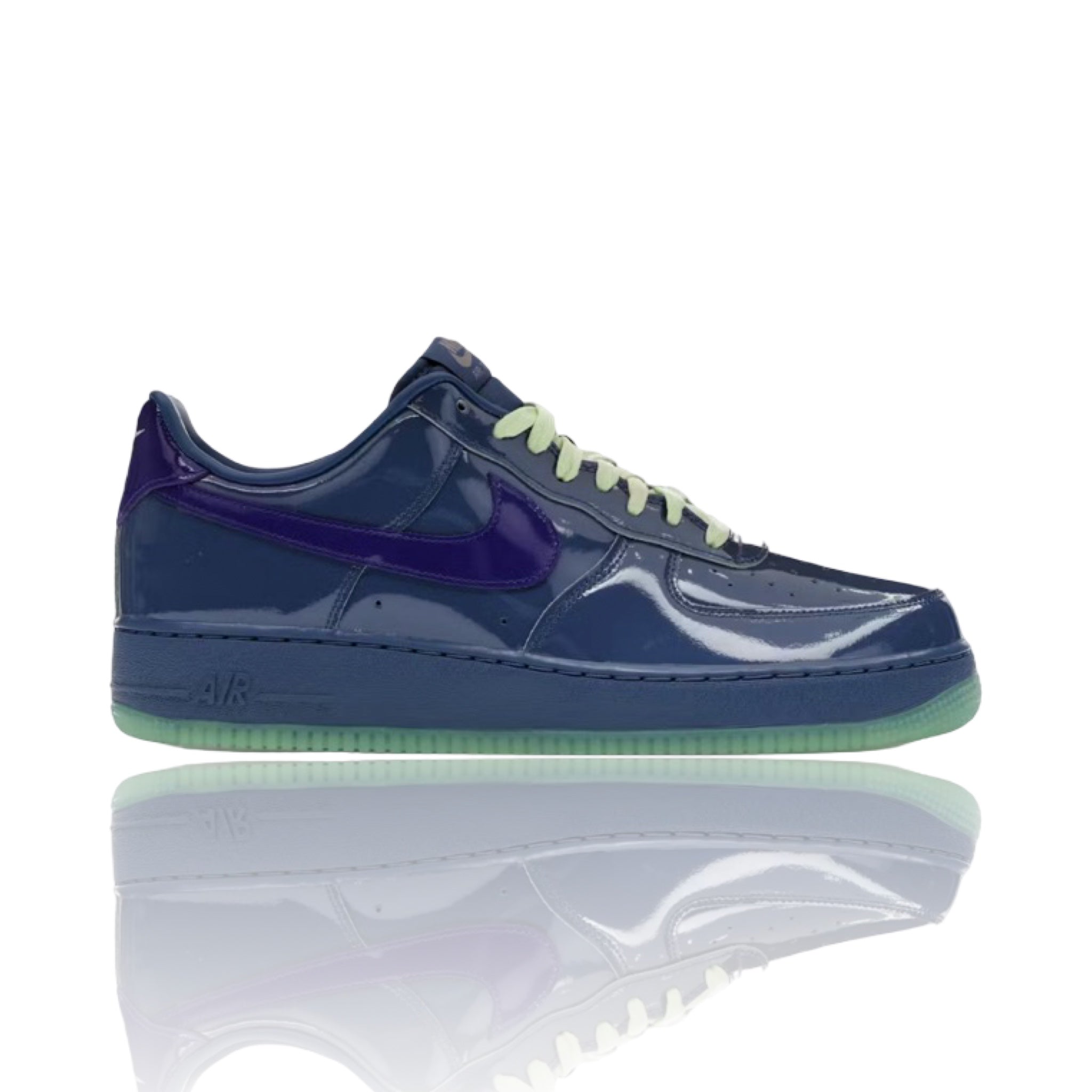 Nike Air Force 1 Low Patent Leather Mystic Navy Grape Ice