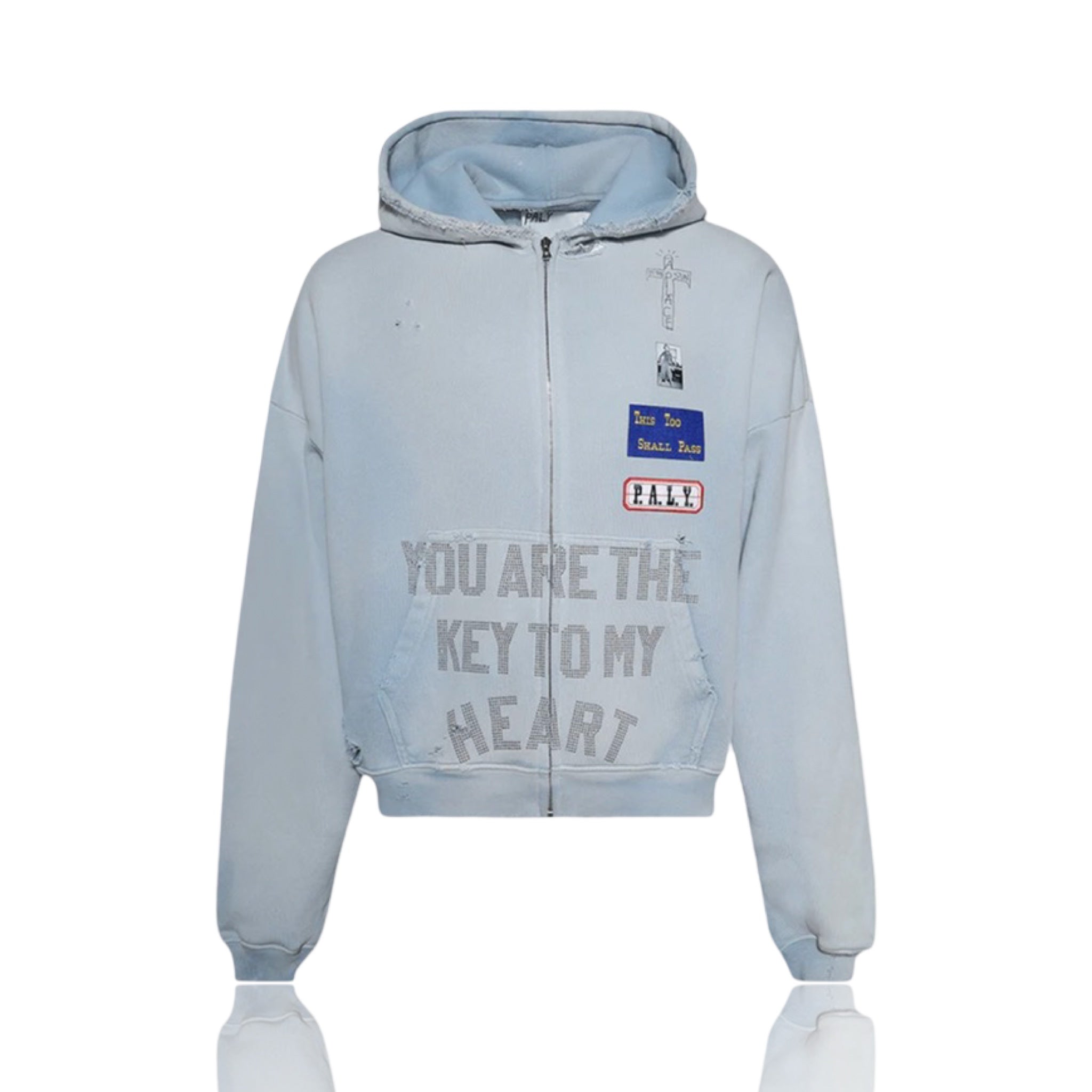 Paly Hollywood Zanucks Zip Up Baby Blue
