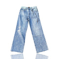 Birth Of Royal Child Printed Cross Chains Denim