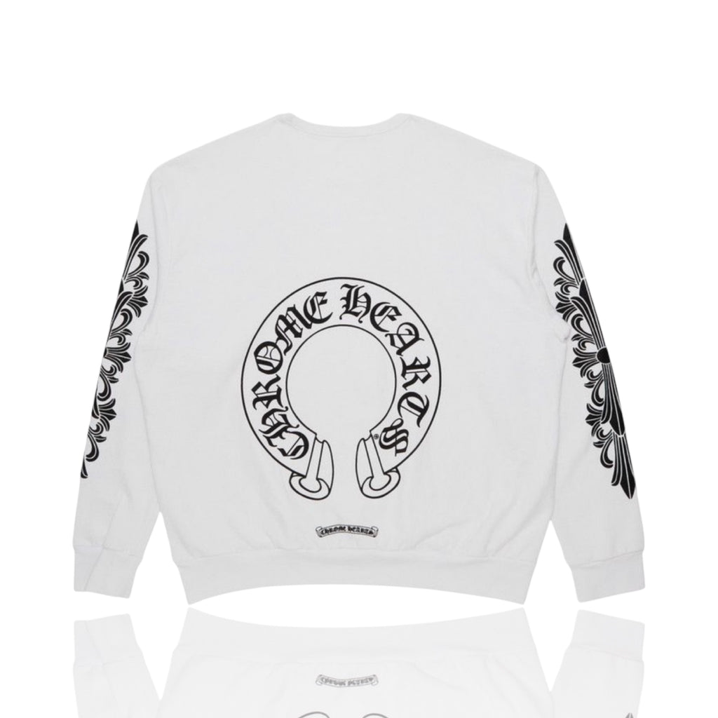 Chrome Hearts Horseshoe Crewneck White