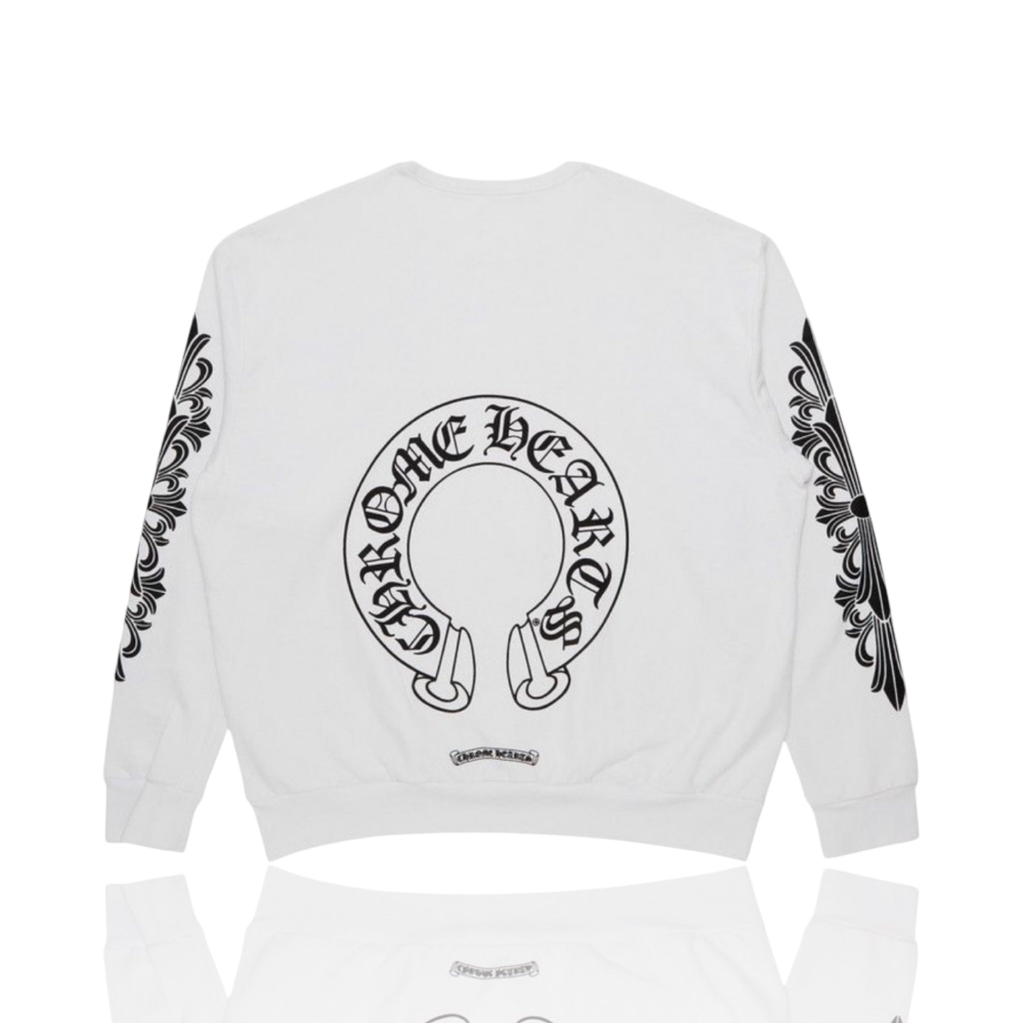 Chrome Hearts Horseshoe Crewneck White