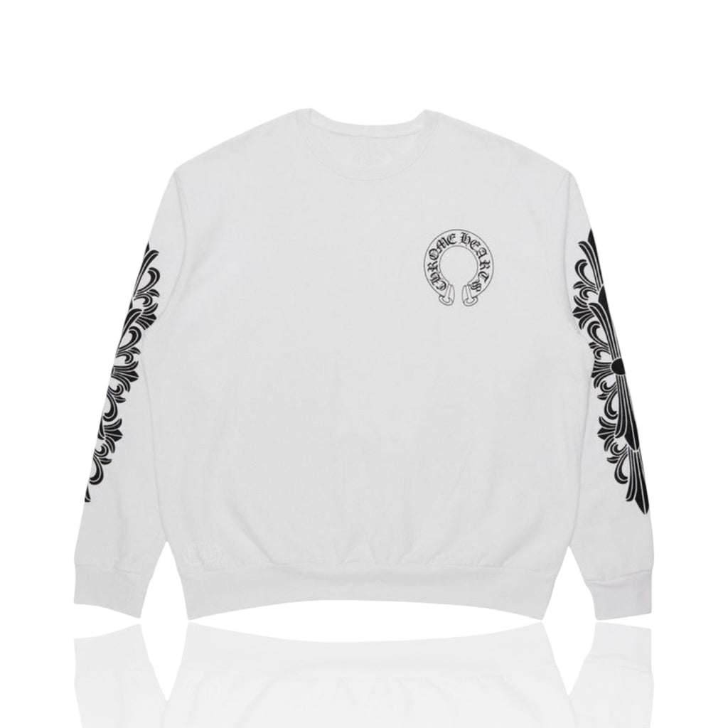 Chrome Hearts Horseshoe Crewneck White
