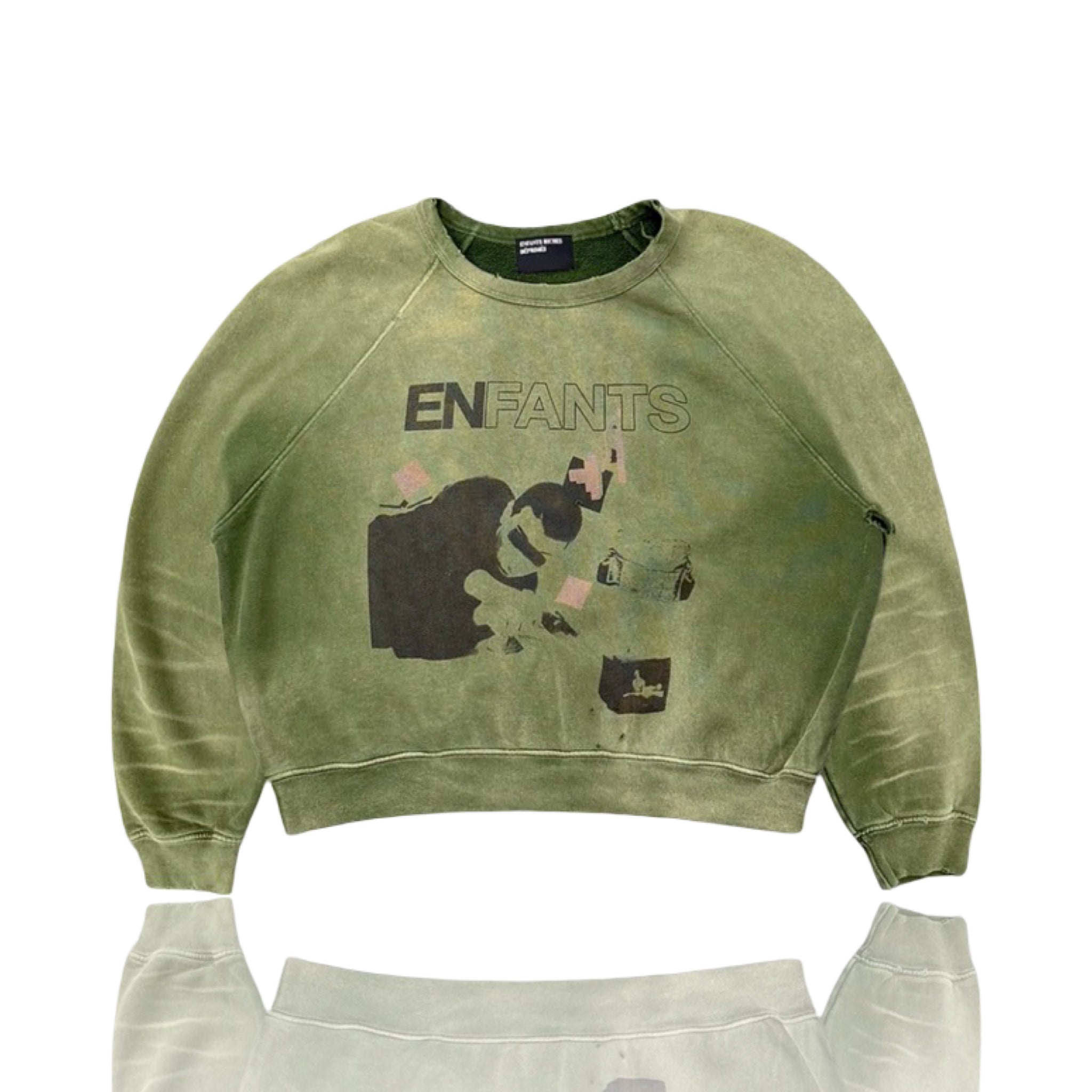 Enfants Riches Deprimes My Death My Life Crewneck Green