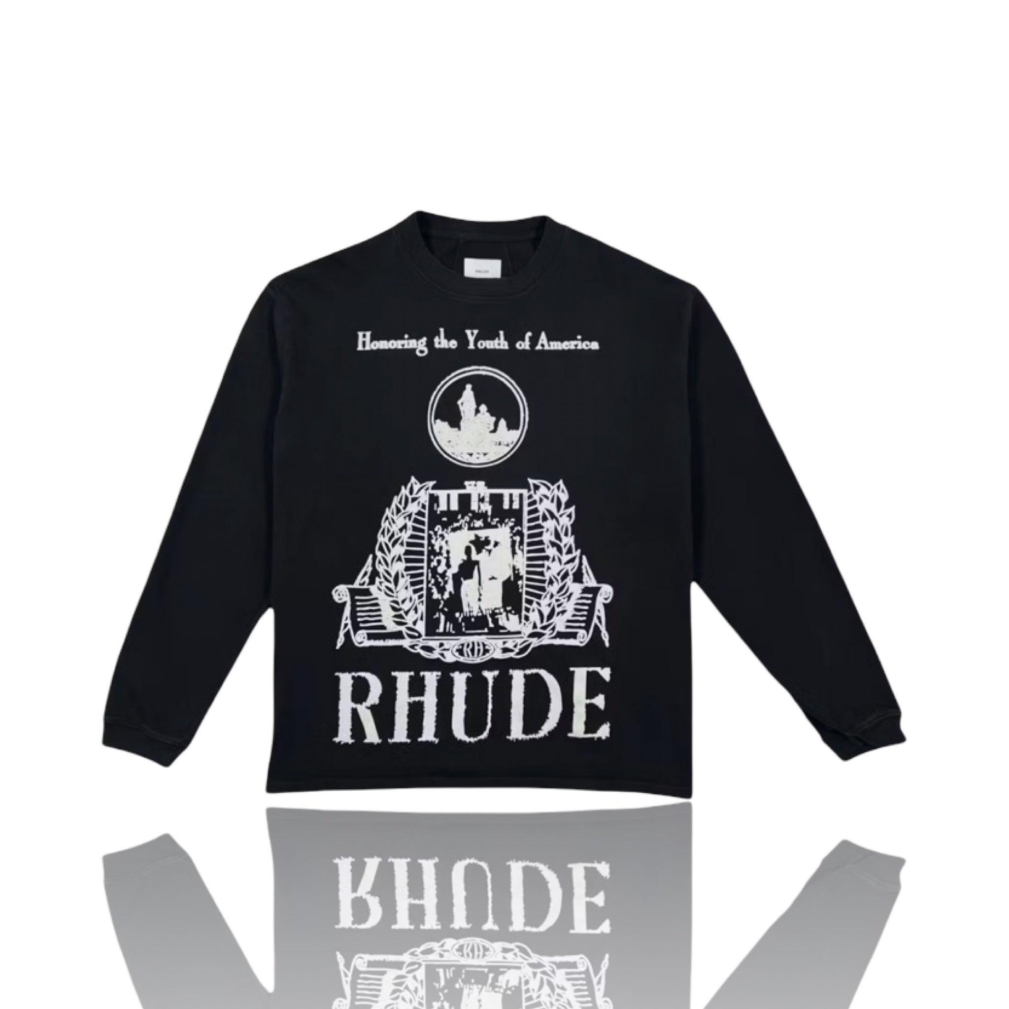 Rhude Youth Of America Vintage Black Longsleeve