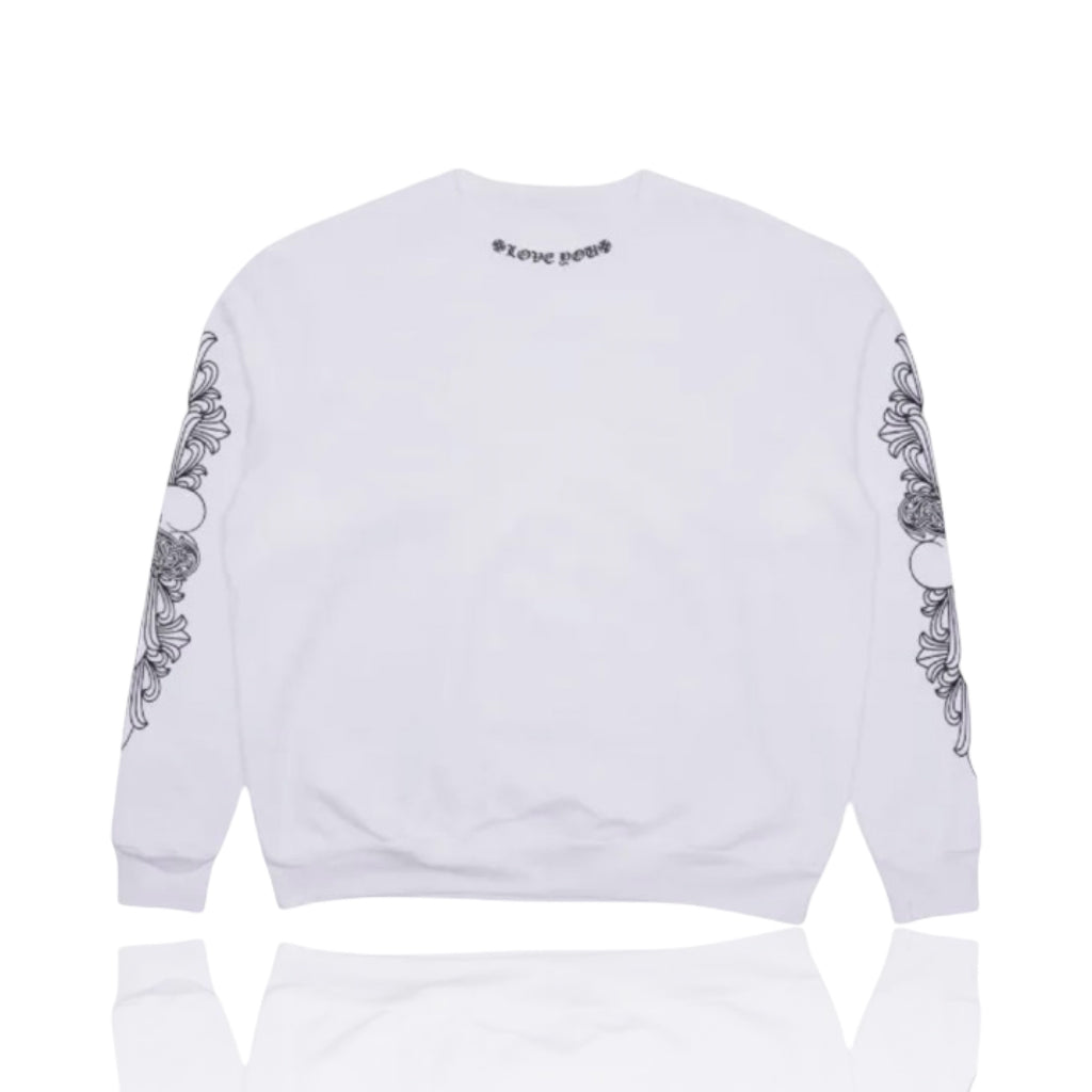 Chrome Hearts Love You Crewneck White