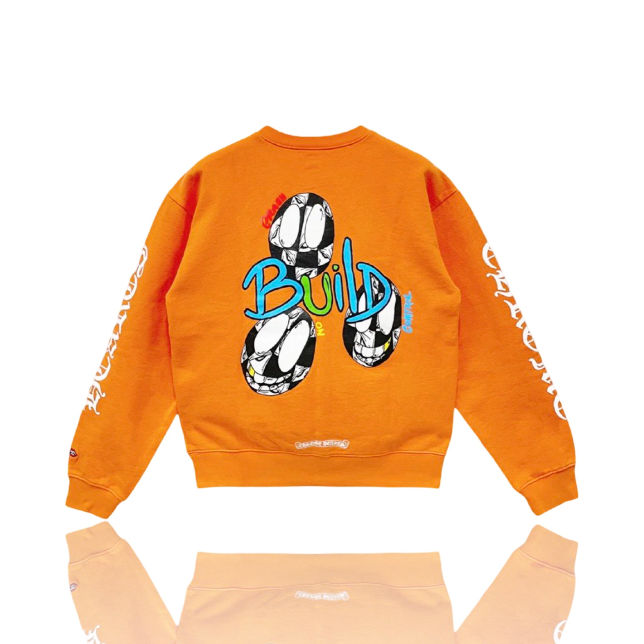 Chrome Hearts Matty Boy Build Crewneck Orange
