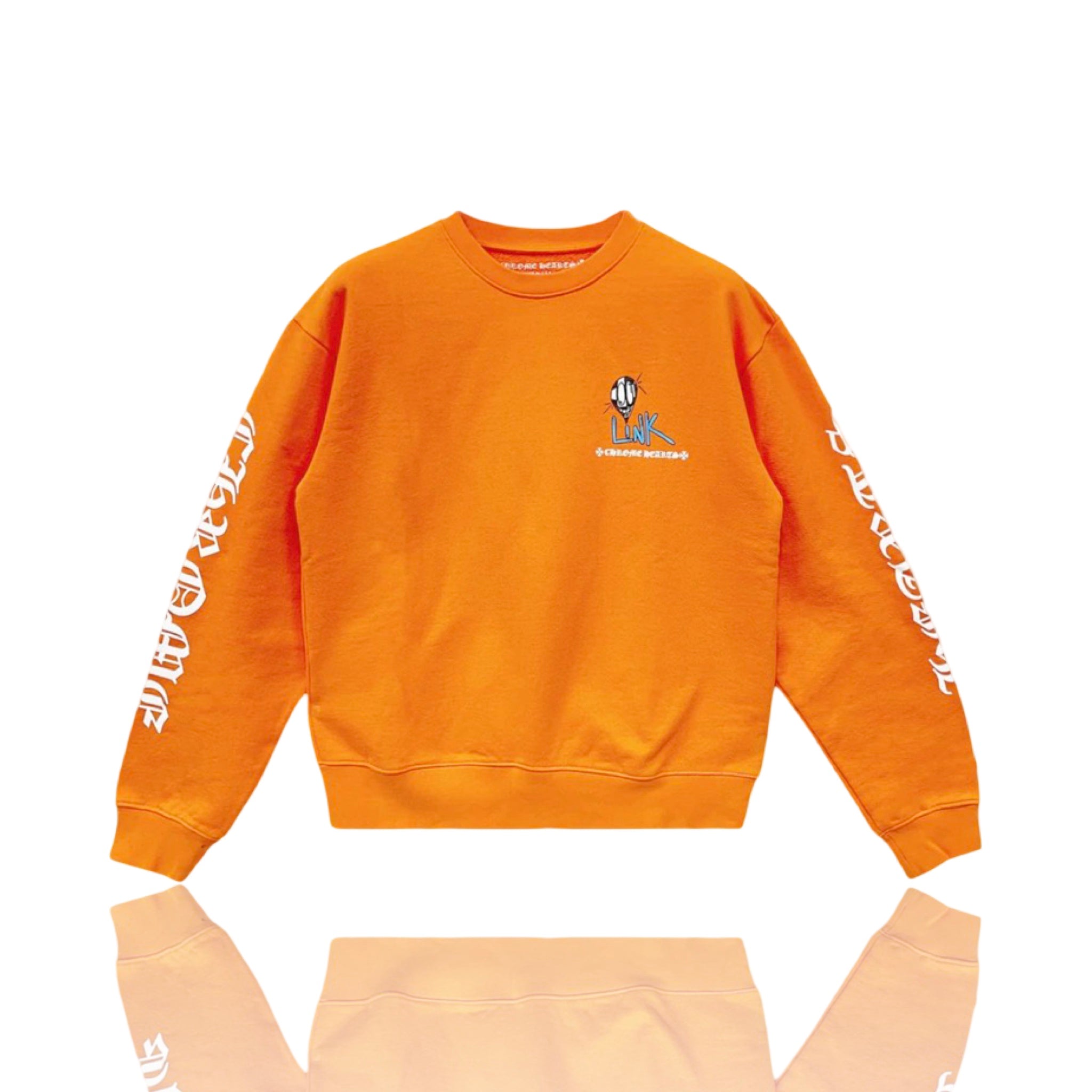 Chrome Hearts Matty Boy Build Crewneck Orange