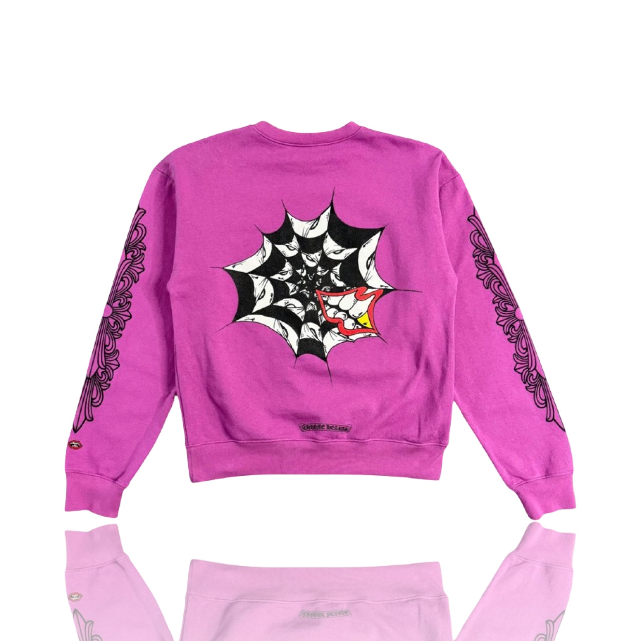 Chrome Hearts Purple Spider Web Crewneck